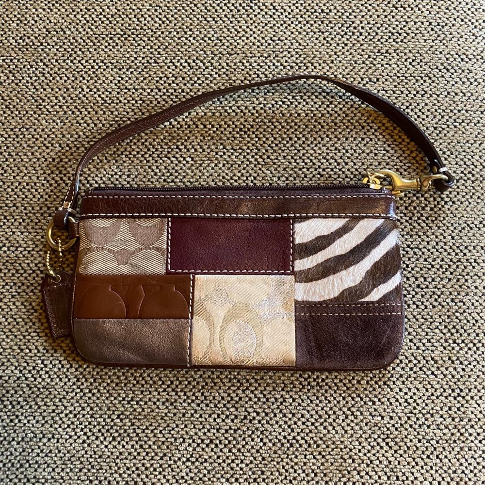 Multi-Pattern Coach Wristlet - Picture 2 of 3